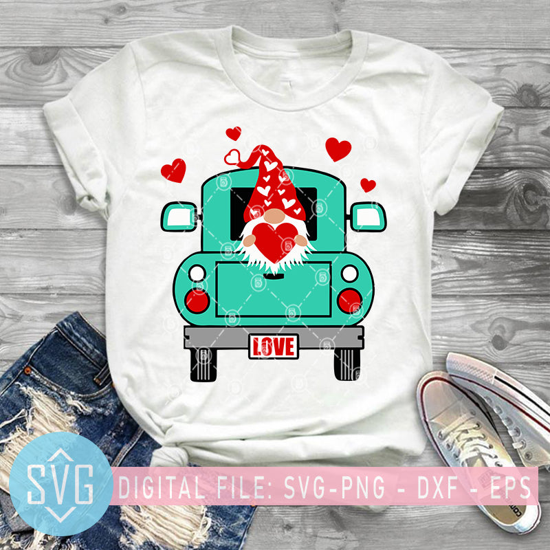 Download Valentines Day Gnome Vintage Farm Truck Svg Valentine S Day Svg Gnom Svg Trends Studio Trendy Svg For Crafters