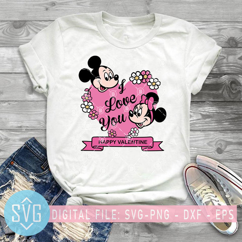 Download I Love You Valentines Day Hearts Svg Mickey Mouse Valentine S Day Svg Svg Trends Studio Trendy Svg For Crafters