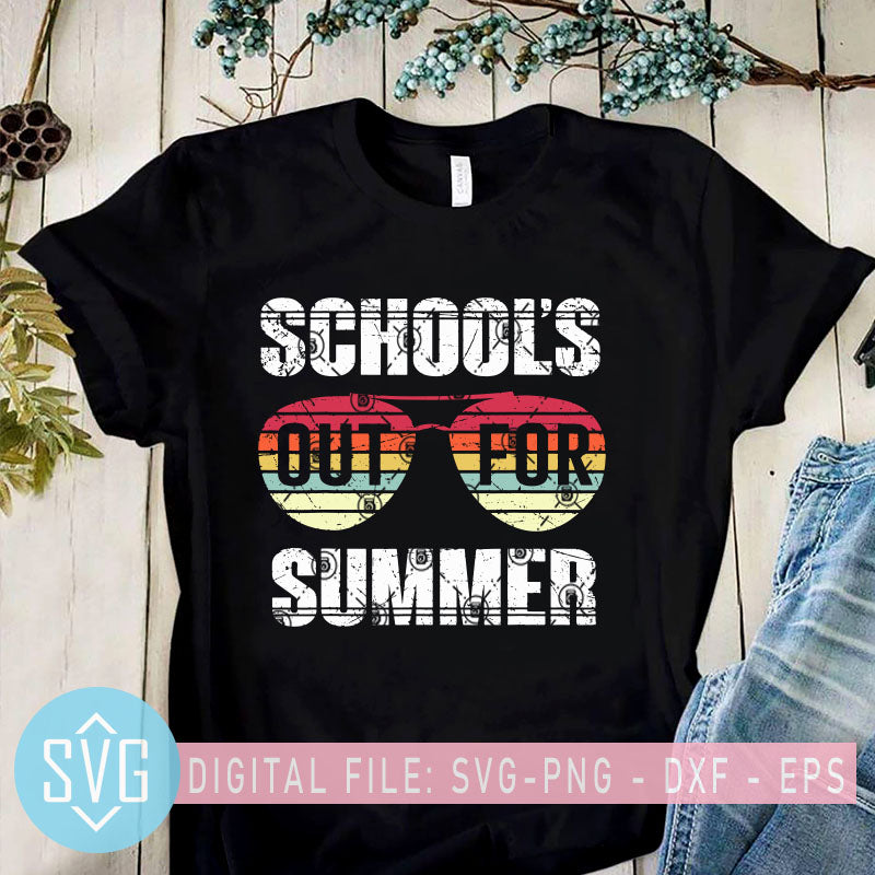 Download Schools Out For Summer Retro Vintage Svg Happy Last Day Of School Vin Svg Trends Studio Trendy Svg For Crafters