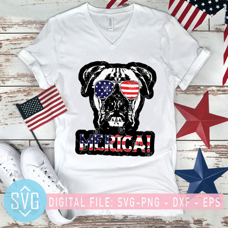 Download Boxer Dog Merica Svg Boxer 4th Of July Svg Dog America Flag Svg Fou Svg Trends Studio Trendy Svg For Crafters