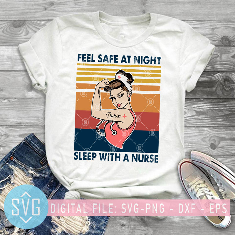 Download Feel Safe At Night Sleep With A Nurse Svg Vintage Nurse Svg Nurse Po Svg Trends Studio Trendy Svg For Crafters PSD Mockup Templates