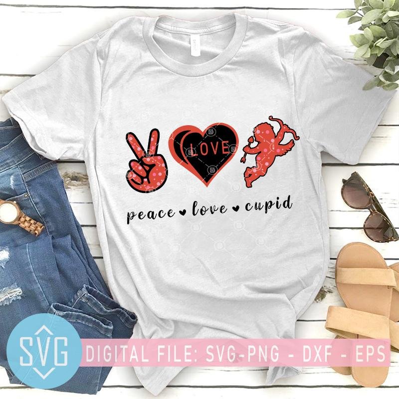 Download Peace Love Cupid Svg Valentines Svg Valentines Day Svg Cupid Svg V Svg Trends Studio Trendy Svg For Crafters