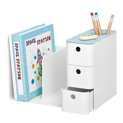 Organizador Secretária Combo Branco/Azul Litem