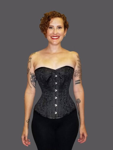 Camroon Black Underbust Corset With Bullet Hip Gore