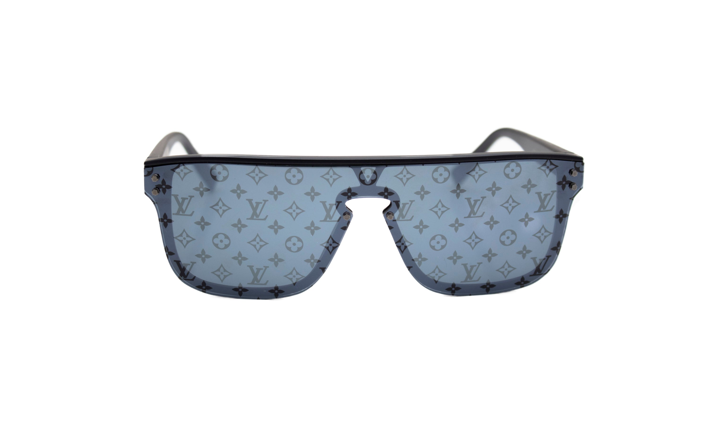 LOUIS VUITTON Acetate LV Waimea Square Sunglasses Z1082W Black