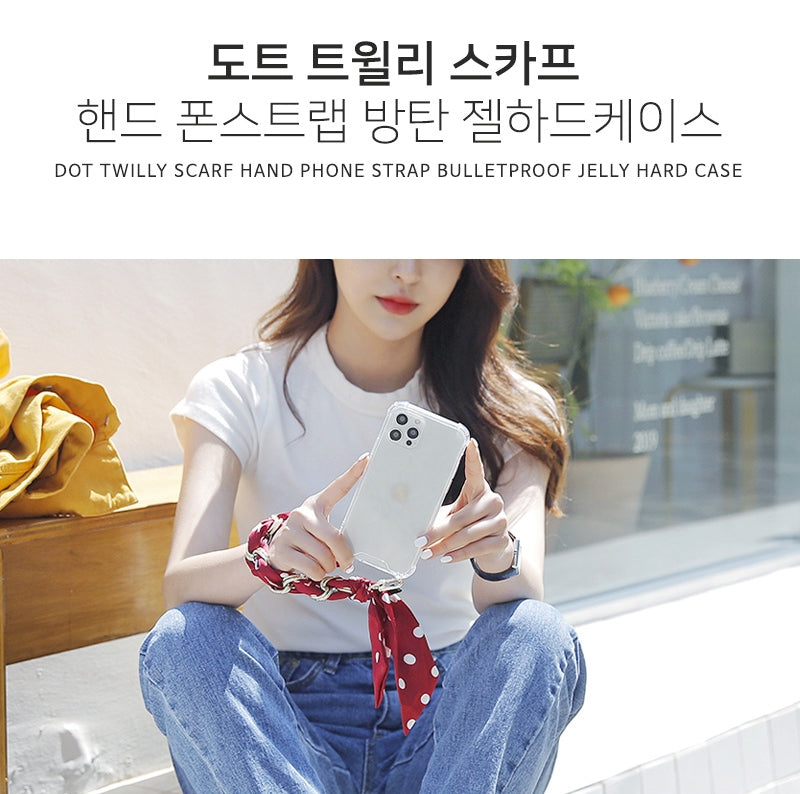 韓國代購 掛手殼 手繩 手機殼 便攜電話殼 防撞 透明 hand carry phone case
