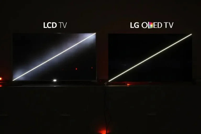 black levels and contrast ratios on LCD vs OLED 