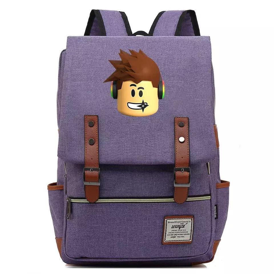 Game Roblox Canvas Travel Backpack School Notebook Bag Bag Picky - roblox backpack in game