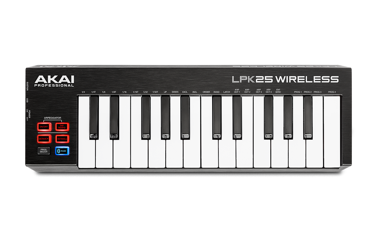 Akai Professional Lpk25 Mini Key Midi Controller Wireless Tot