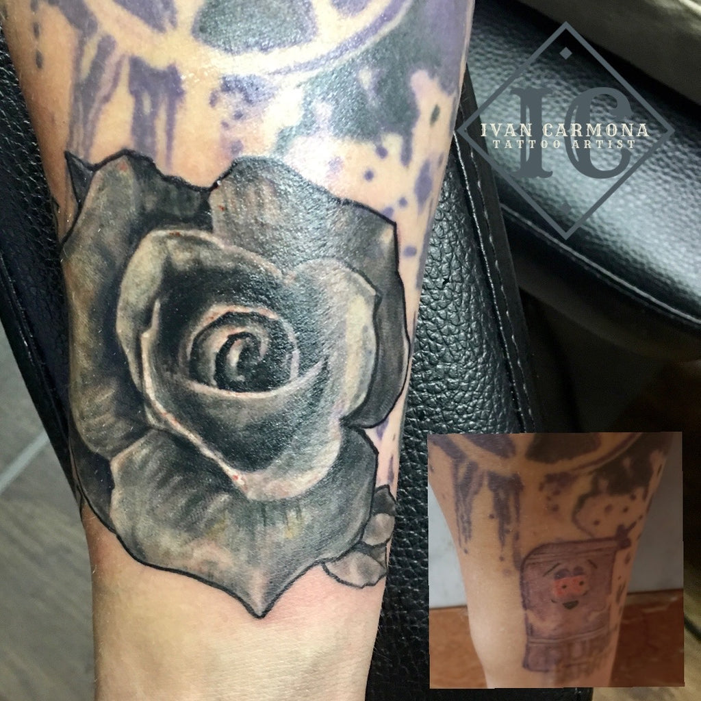 Dark Rose Tattoo Cover Up  Best Tattoo Ideas Gallery