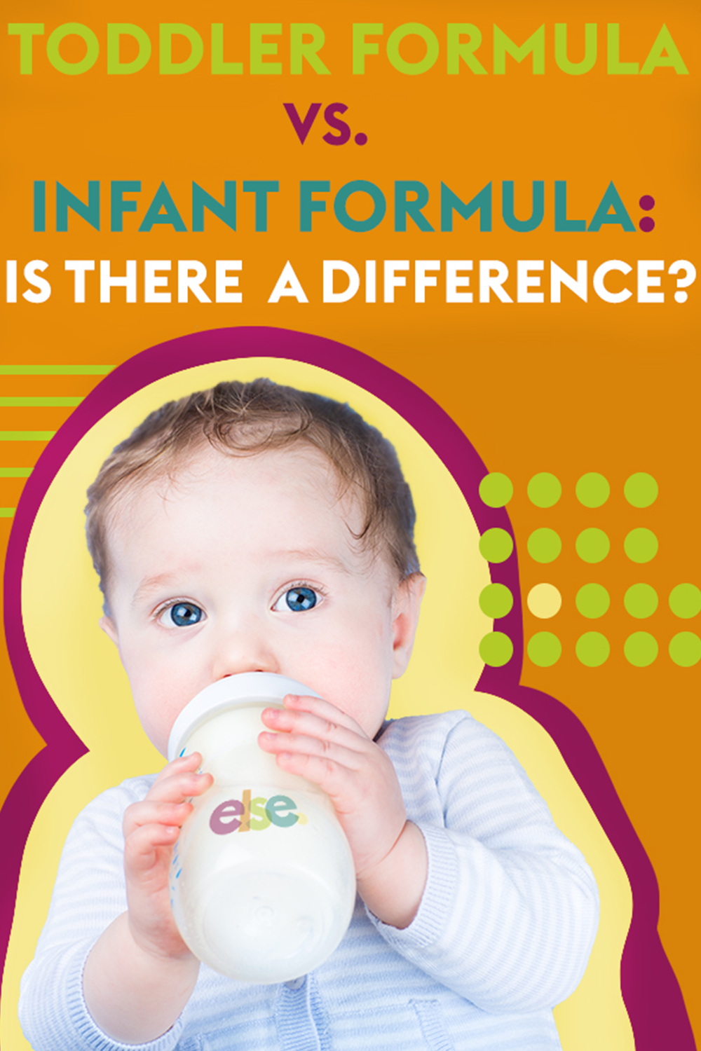 Infant Formula and Toddler Drink Comparison Chart