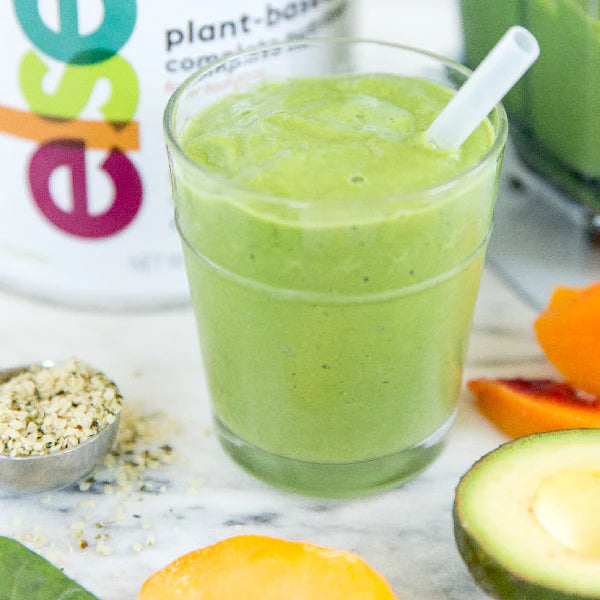 peaches and greens smoothie with else toddler nutrition