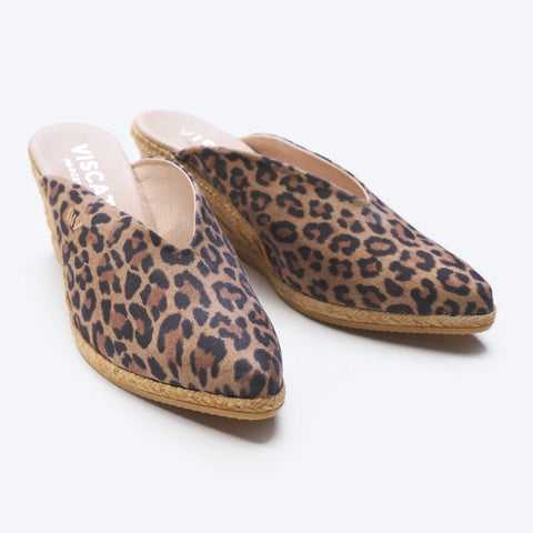 leopard slip on espadrille wedges