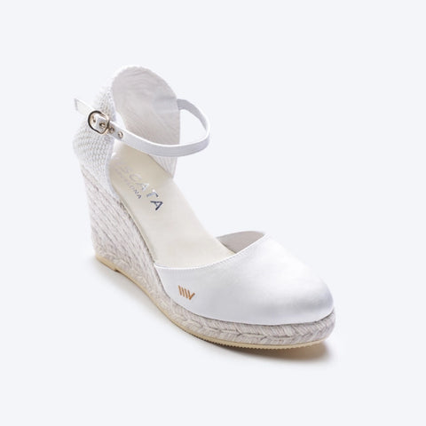 Satuna wedding silk espadrilles