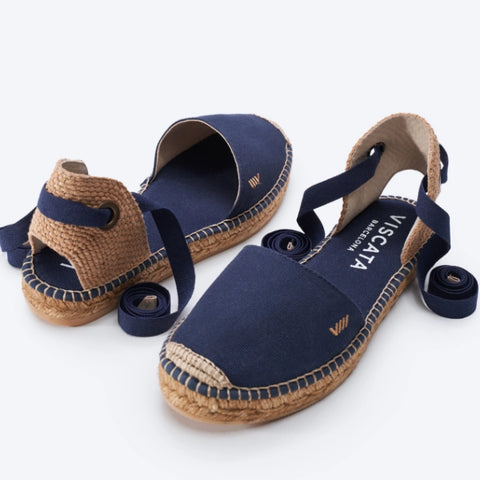 flat navy espadrille shoes