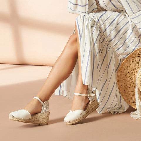 handmade beige espadrilles