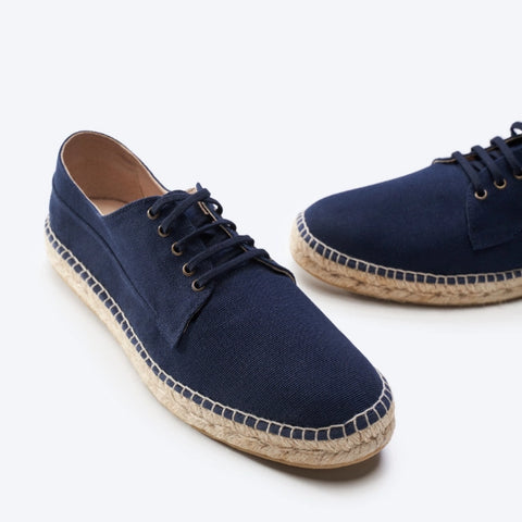 navy men's espadrille shoes