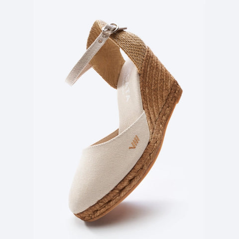 beige espadrille wedges with ankle strap
