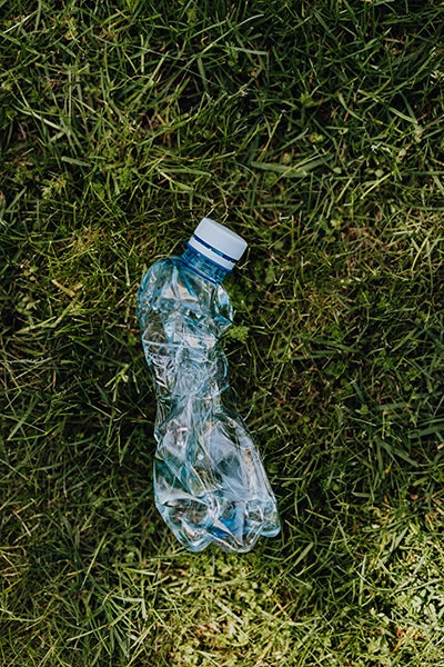 crushed plastic bottle