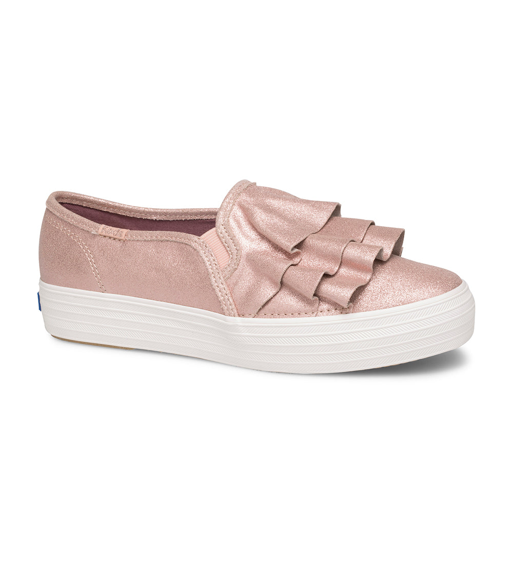 keds triple ruffle leather