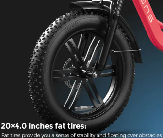 L20 Ebike 20X4 inch tires 