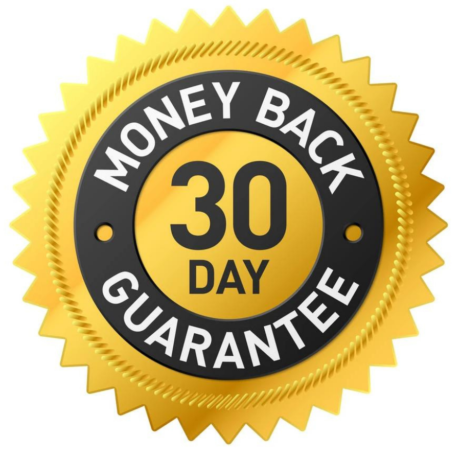 30 Day money back guarantee 