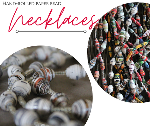 Hand-Rolled Paper Bead Bracelets – The Village of Hope Shop