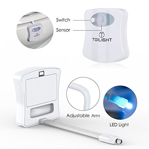 The Original Toilet Night Light Tech Gadget Fun Bathroom Motion Senso Directnine United Arab Emirates