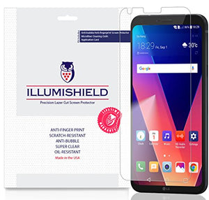 iLLumiShield Screen Protector Compatible with LG Q6 (3-Pack) Clear HD Shield Anti-Bubble and Anti-Fingerprint PET Film