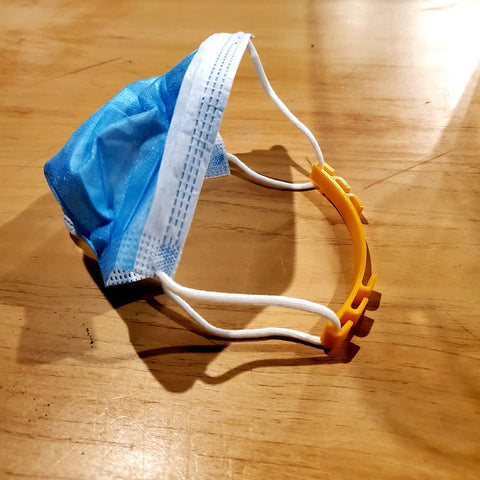 3d printed extender on mask