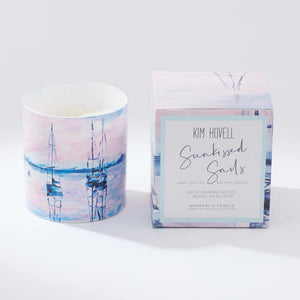 Kim Hovell Collection - Sunkissed Sails Boxed Candle - The Silver Dahlia