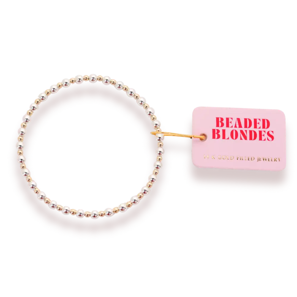 Mini Katy Bracelet in Gold with Silver