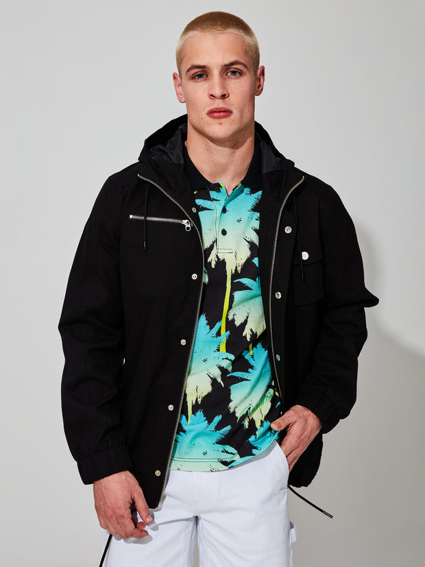 PACKABLE WINDBREAKER WARPED CHECKERBOARD AOP JACKET – WeSC