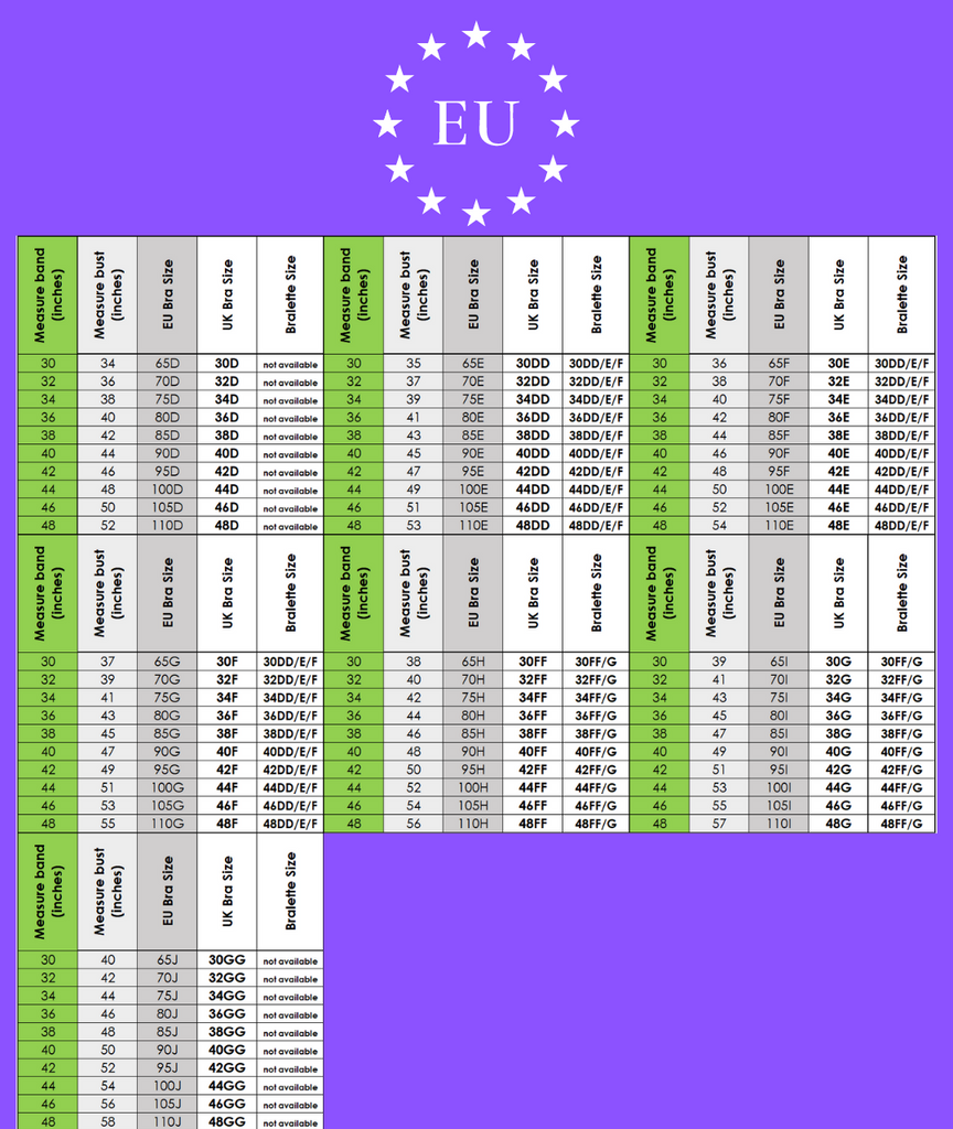 International Size Conversions