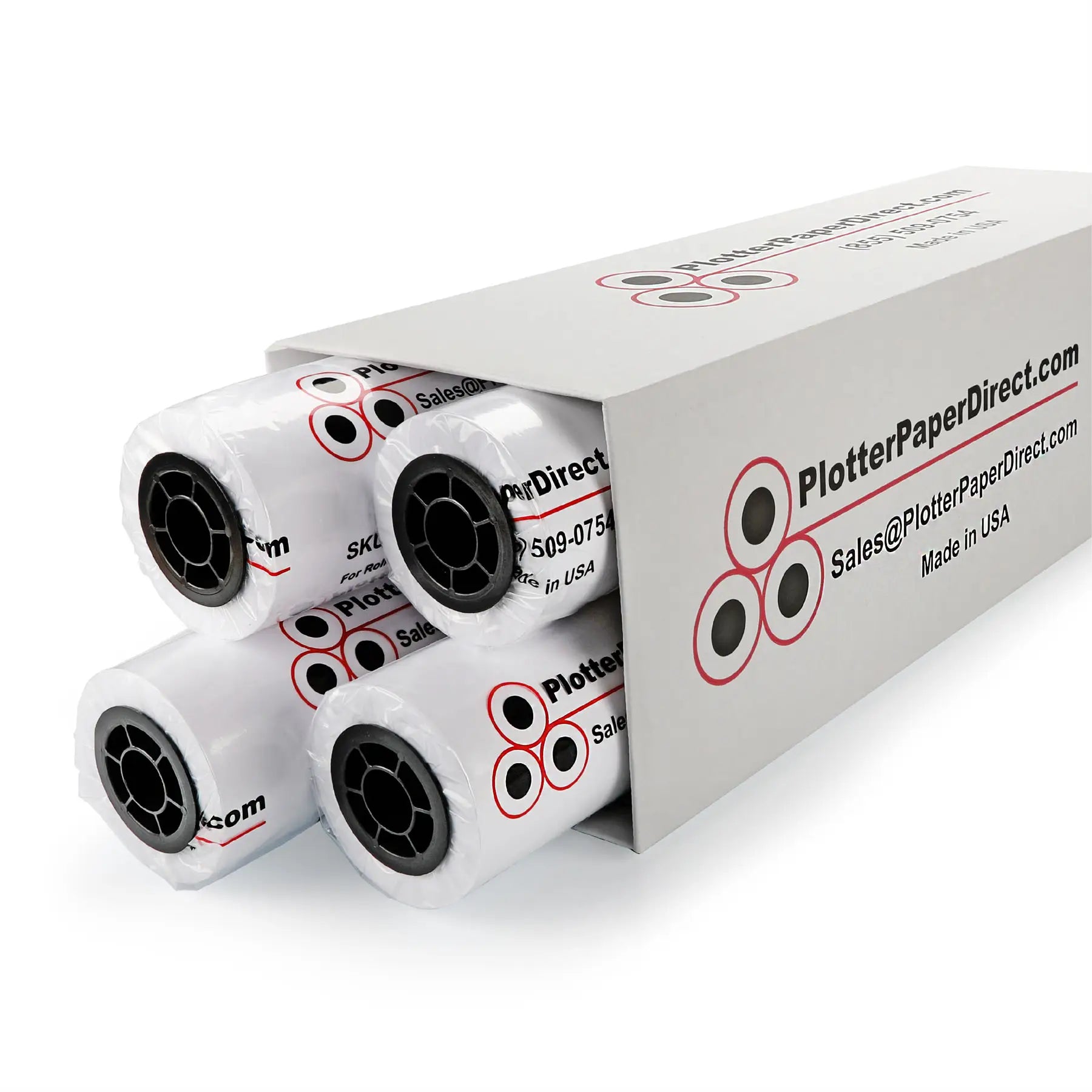 (4) 30'' x 150' Rolls - 18# Translucent Bond - 2'' Core