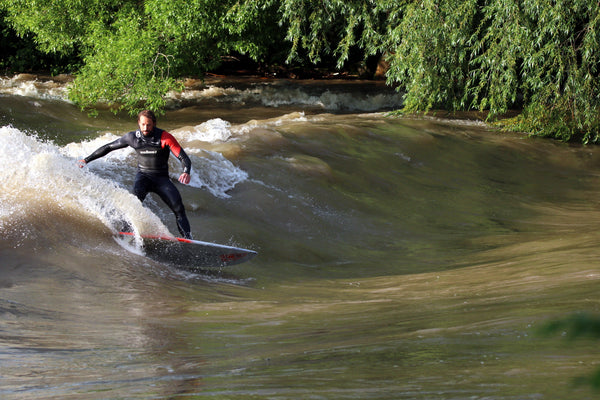 Stecher Brothers spraying on the river