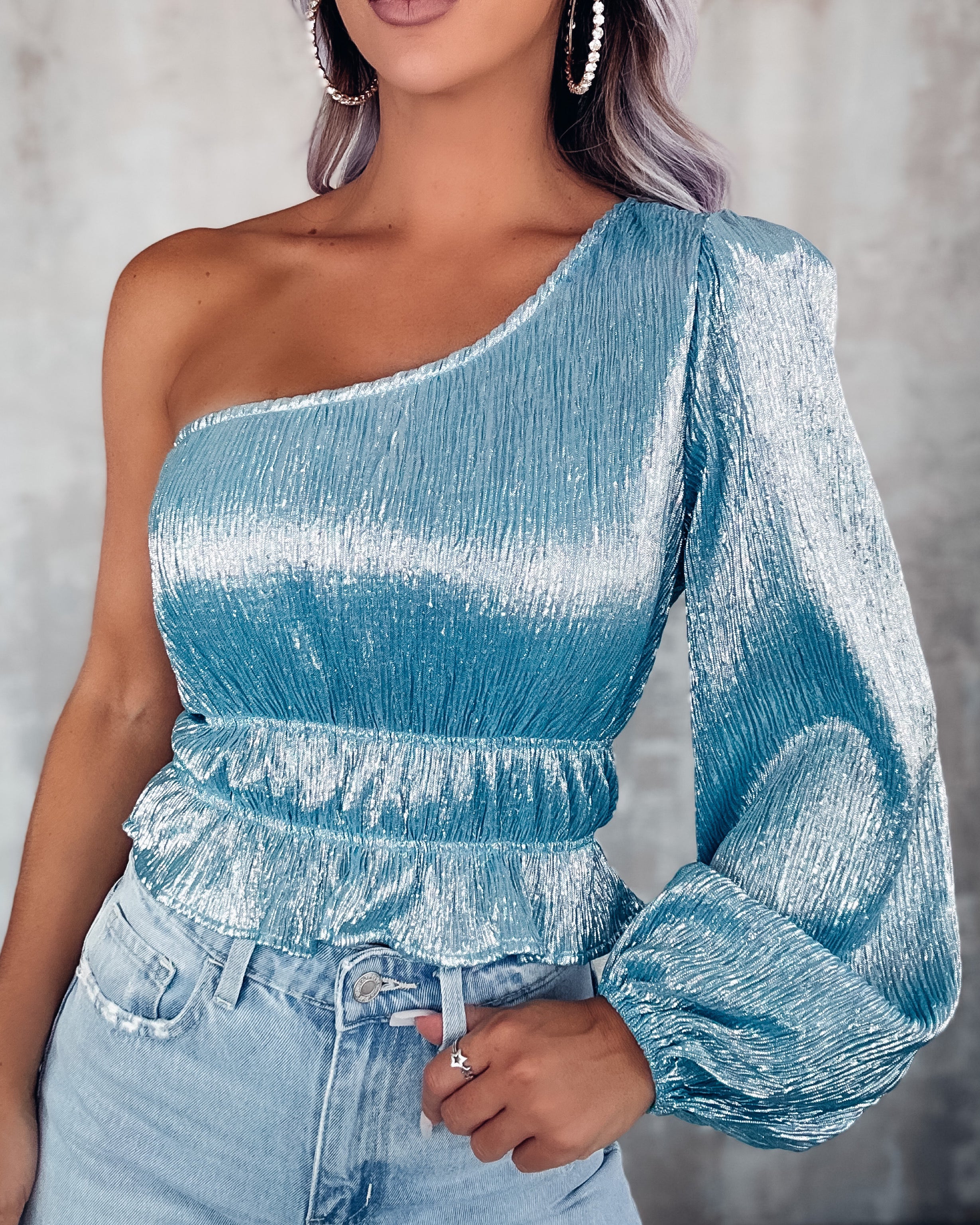 Reflective Mirage Chainmail Top - Silver