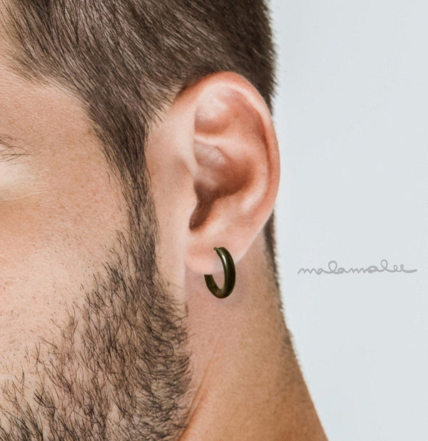 titanium earrings for men