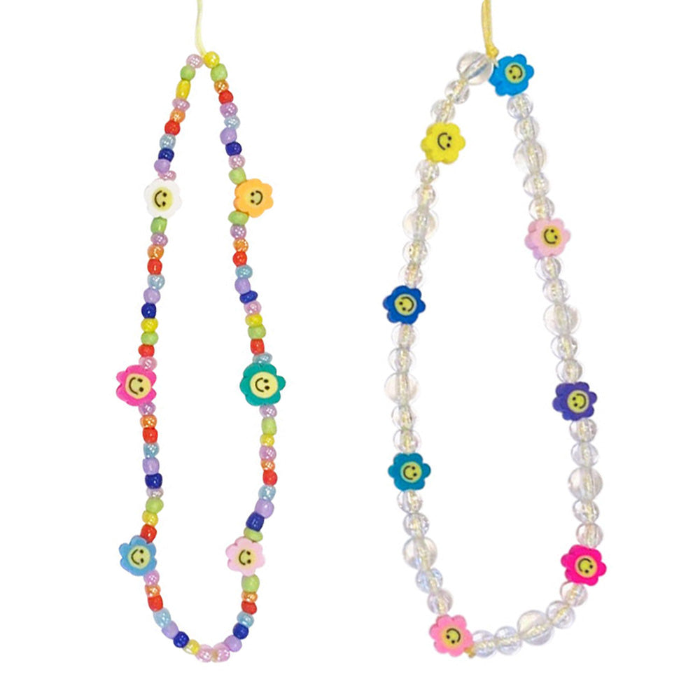 Fifth & Ninth Neon Hearts Beaded Phone Charm