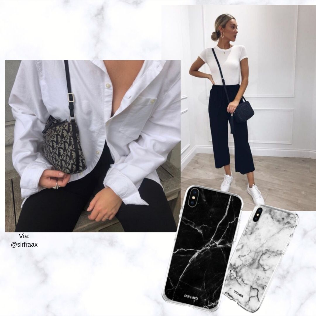 minimal black and white outfits
