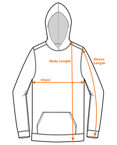 Stretch Terry Hoodie Sizing – Pistol Lake