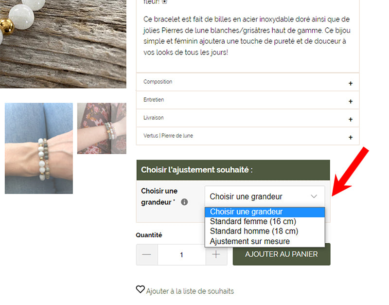 Ajustement sur mesure des bracelets - Milie Bijoux