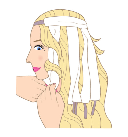 soft loose curls heatless hair overnight