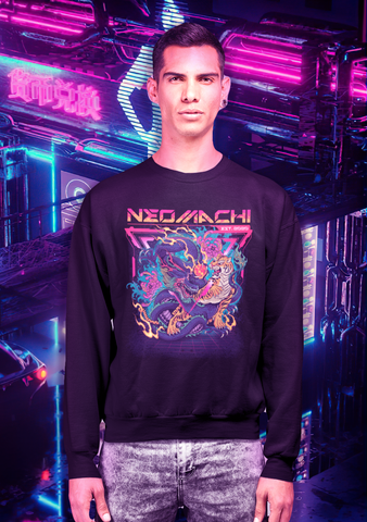 Cyberpunk irezumi design sweater