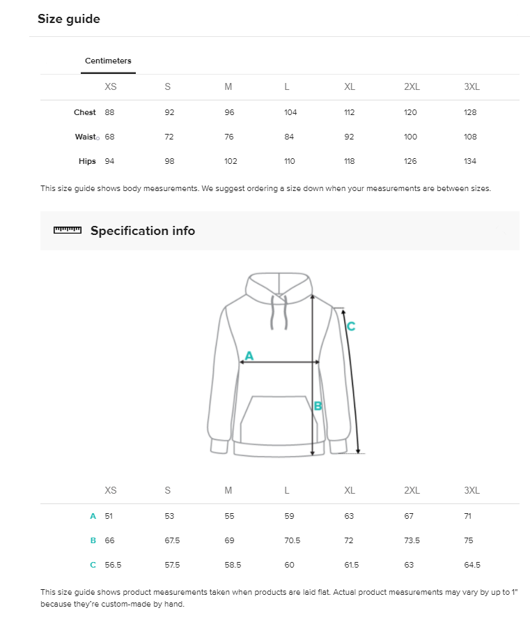 Size guide