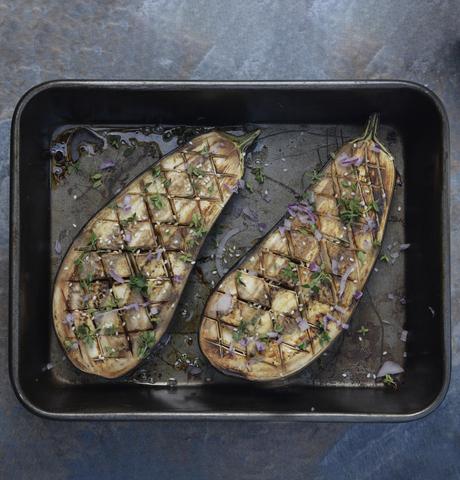 Smoky Grilled Aubergines
