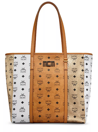 MCM Bag - Zip Pouch Splash Logo Leather - Beige - MYZCSSX01I6001