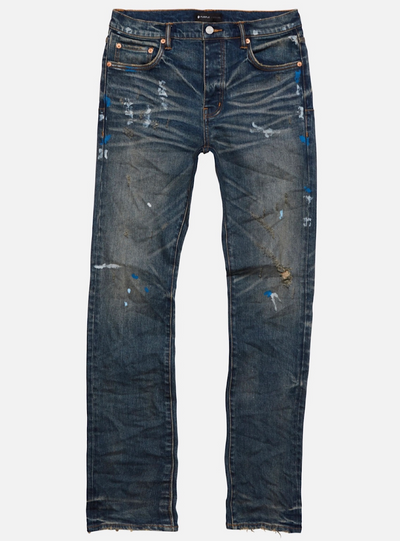 Purple Brand Jeans Mid Indigo Camo Repair P001-micr