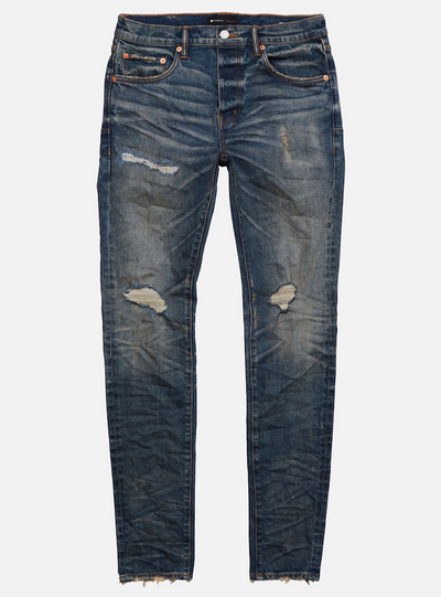 Purple-Brand Jeans - Faded Distressed and Ripped - Light Indigo - P002 –  Dabbous
