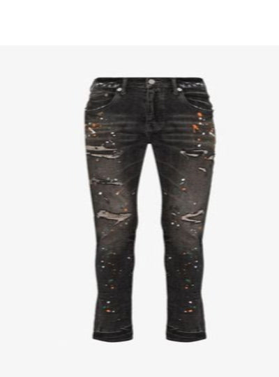 Purple-Brand Jeans - Ripped Brown Spots Limited Edition - Dark